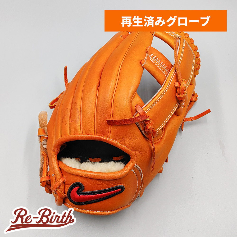 【クリーニング済み 】 ナイキ 軟式グローブ / オールラウンド用 型付け済み (nike グラブ)[KA466]