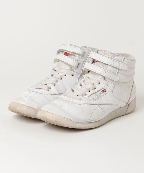 「Reebok」 ハイカットスニーカー 25cm ホワイト レディース