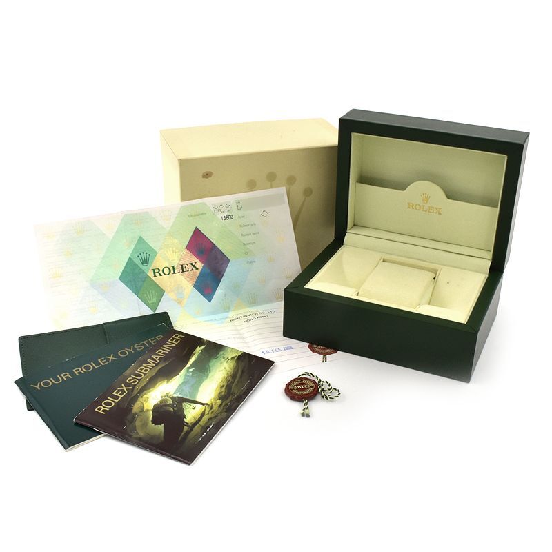 [3年保証] ロレックス メンズ シードゥエラー 16600 D番 箱保付き ダイバーズウォッチ カレンダー ブラック 自動巻き 腕時計 中古 送料無料