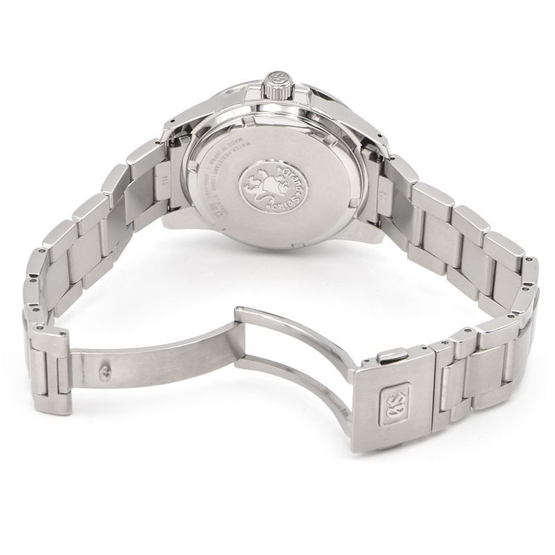 グランドセイコー メンズ SBGE213 ヘリテージコレクション 9R66-0AE0 GMT カレンダー ブラック スプリングドライブ 腕時計 中古 送料無料_画像2