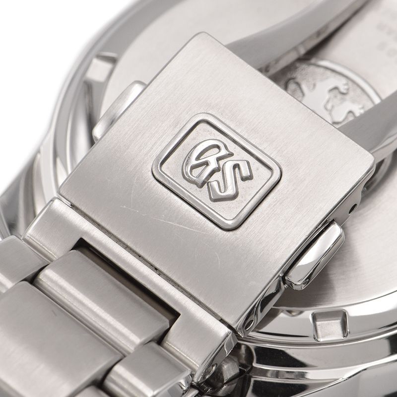 グランドセイコー メンズ SBGE213 ヘリテージコレクション 9R66-0AE0 GMT カレンダー ブラック スプリングドライブ 腕時計 中古 送料無料_画像8