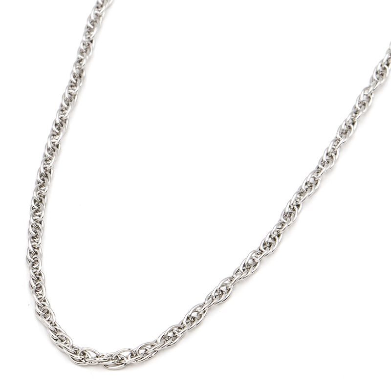 ジュエリーマキ ダブルケーブルチェーンネックレス Pt850 ダブルケーブルネックレスチェーン 50cm プラチナ 地金9.7g 中古 送料無料