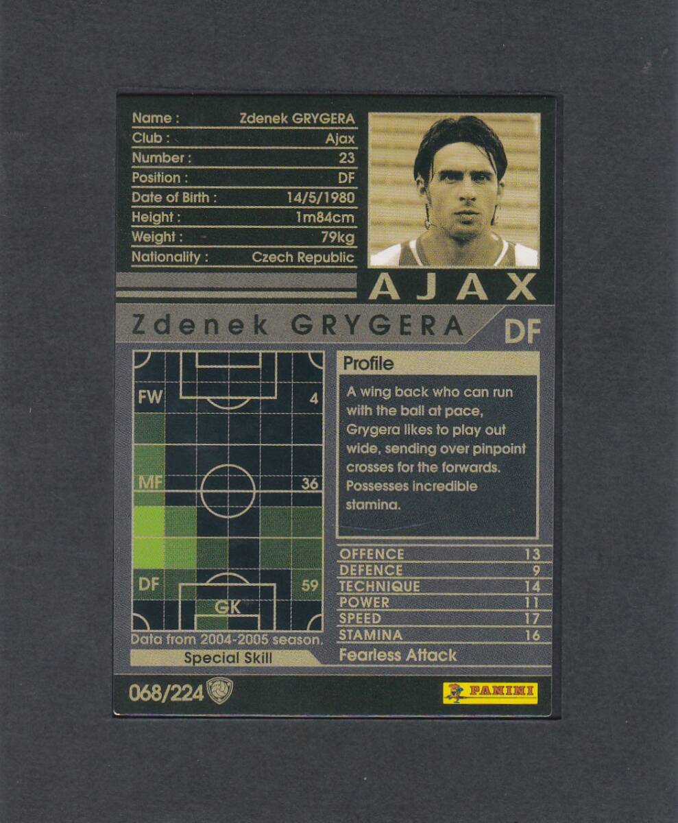 【英語(yǔ)版】 2004-05 WCCF #068 ズデネク グリゲラアヤックス