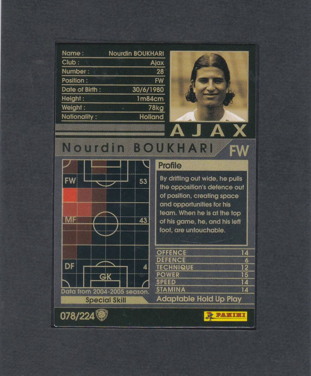 【英語(yǔ)版】 2004-05 WCCF #078 ヌールディン ブハリ アヤックス