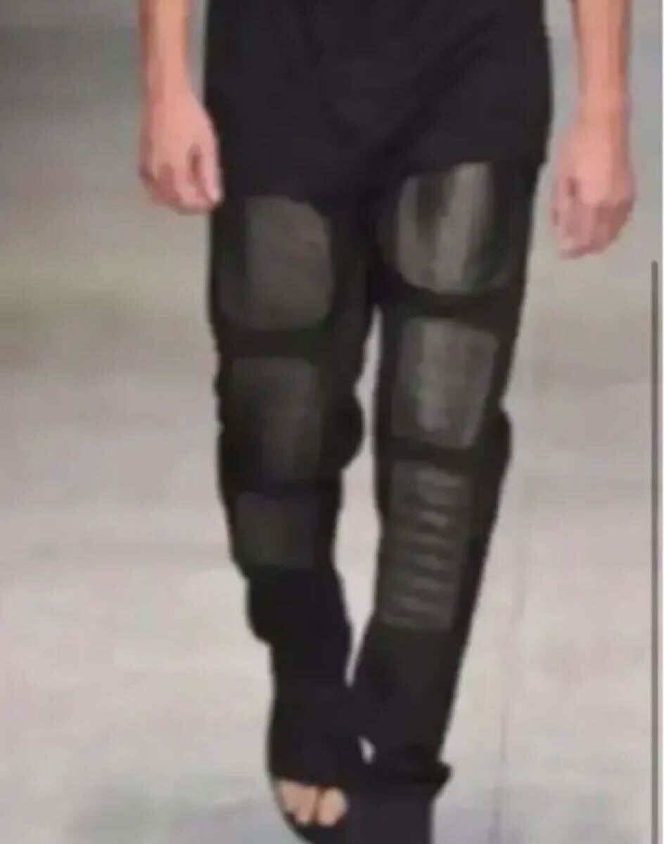 ニールバレットNEIL BARRETT レザーパッチパンツ1