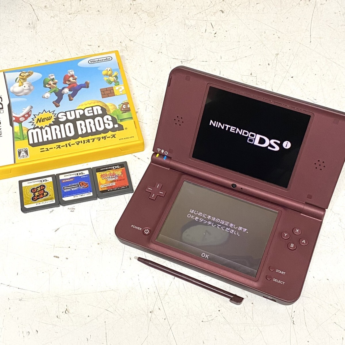2024-25 秋冬新作 ♪ おまけ ワインレッド 本体 UTL-001 LL DSi Nintendo 任天堂 DSi LL