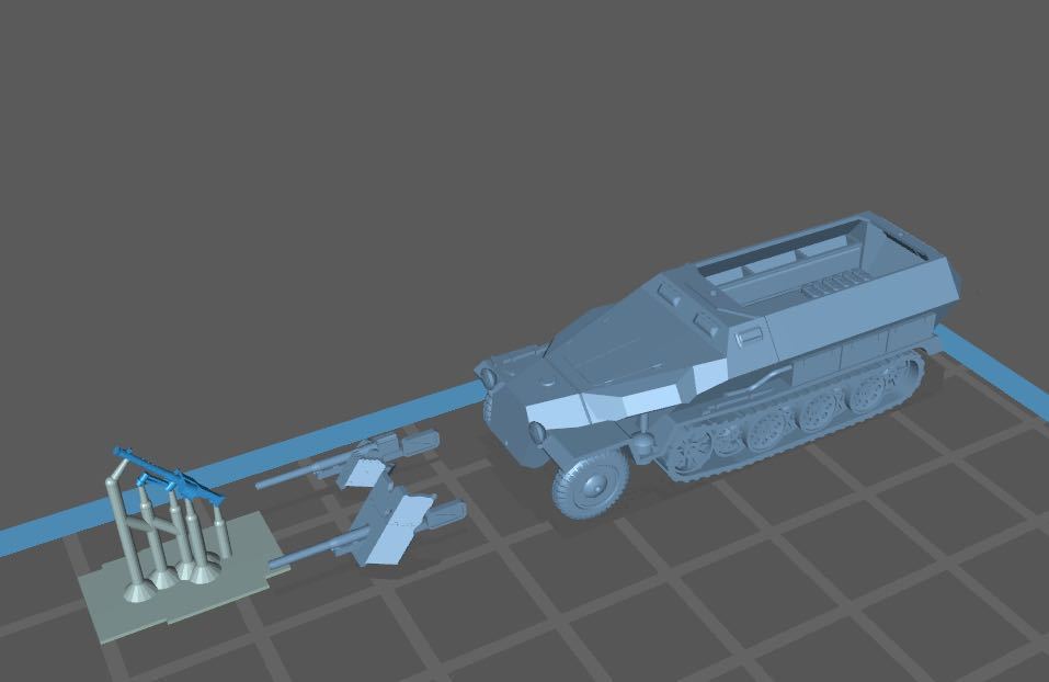 1/144 resin комплект не крашеный WWⅡ Германия армия танк Sd.Kfz.251/10 C type 3.7 cm PaK 36 на танк . установка World Tank Museum [ включение в покупку возможность ]