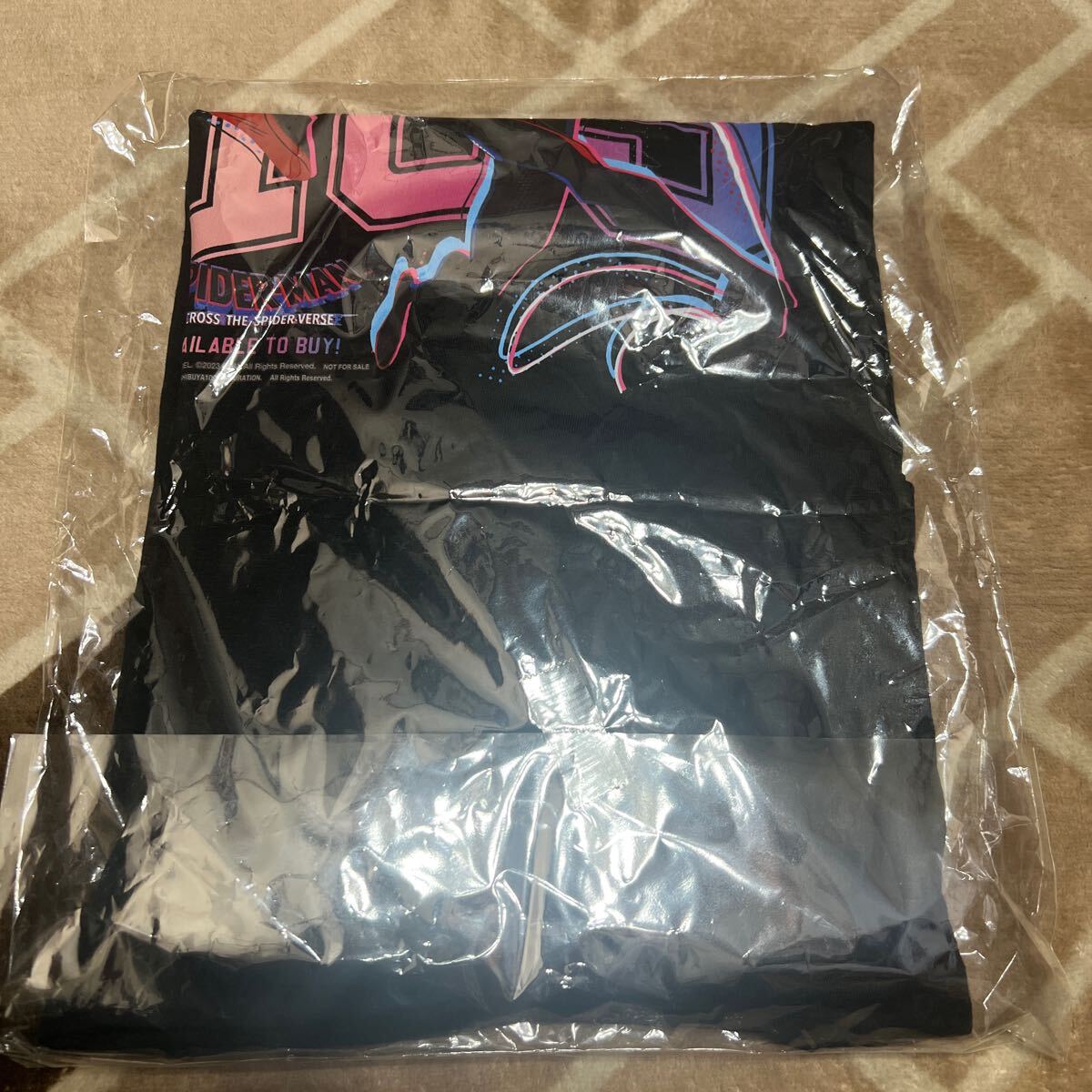 未開封　Tシャツ　Ｌサイズ　スパイダーマン　アクロス・ザ・スパイダーバース　Amazon プライムビデオ　限定　マイルスモラレス　marvel_画像3