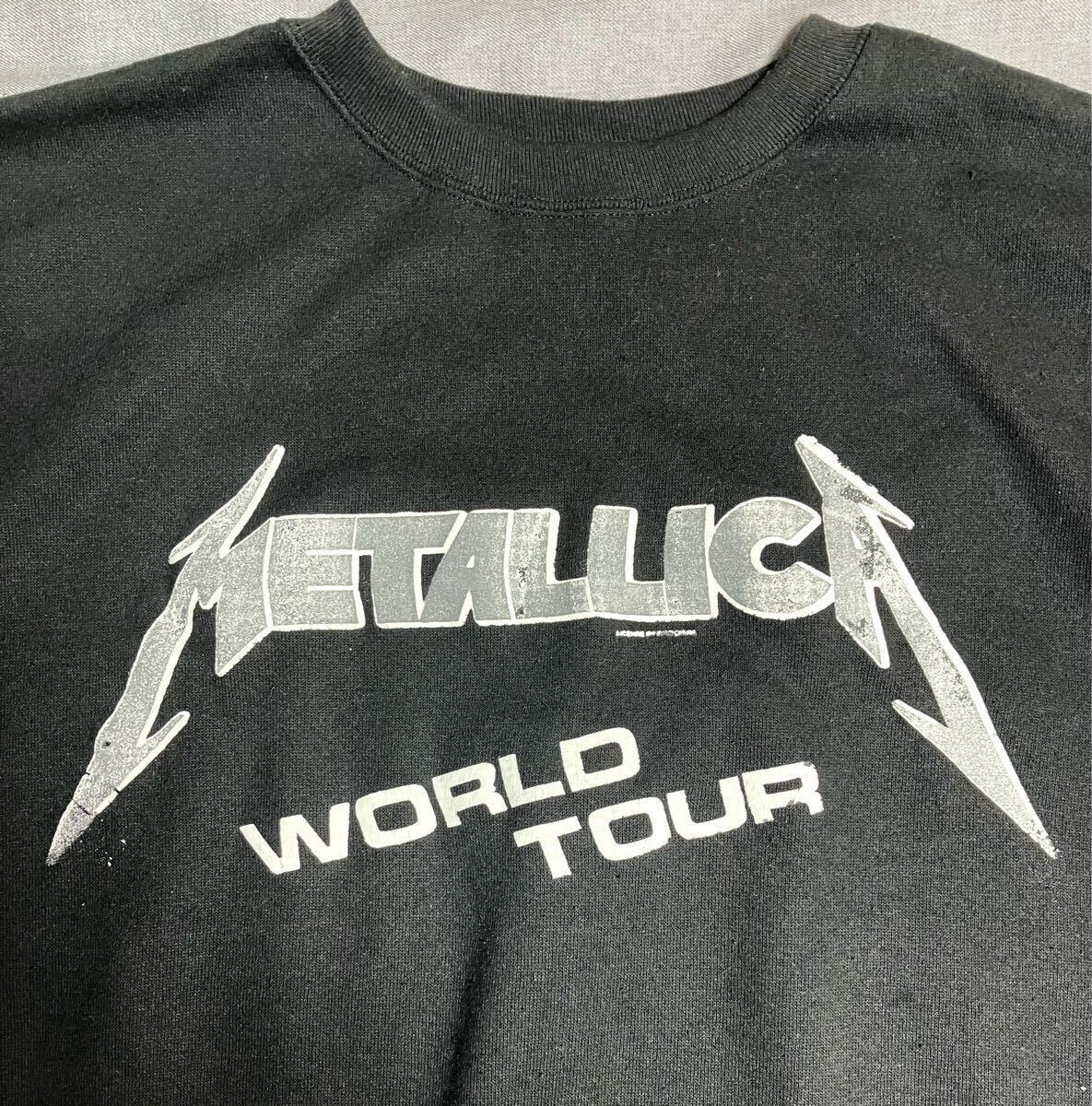 レア 80s 90s USA製 メタリカ ツアー スウェット ビンテージ XL レア 80s 90s USA製 メタリカ ツアー スウェット ビンテージ XL