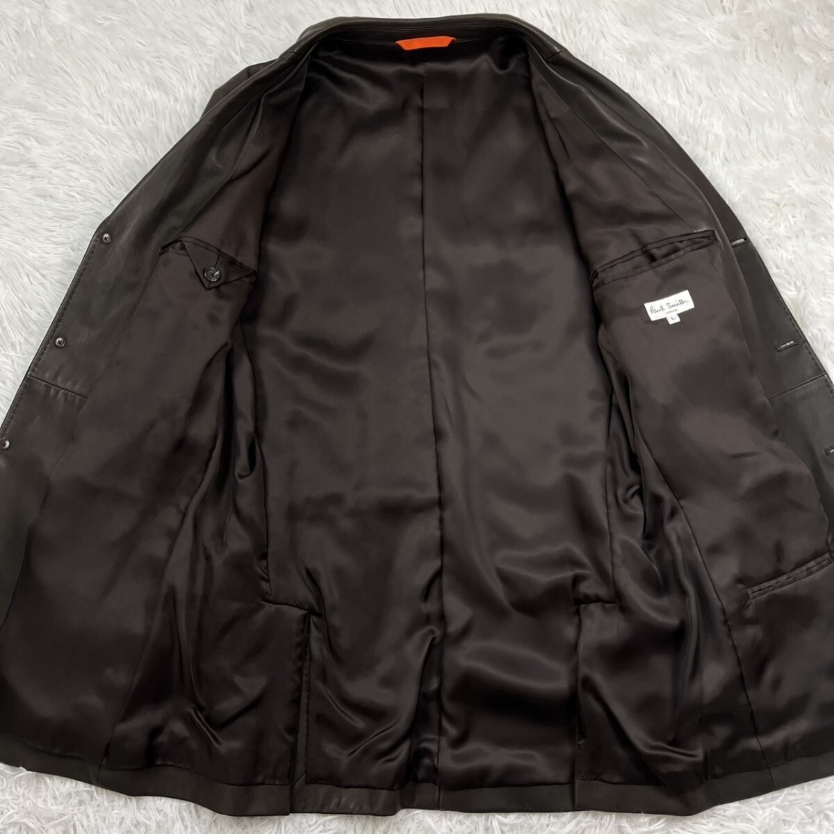 極美品Lサイズ◎Paul Smith 羊革 ラムレザー テーラード 極美品Lサイズ◎Paul Smith 羊革 ラムレザー テーラード