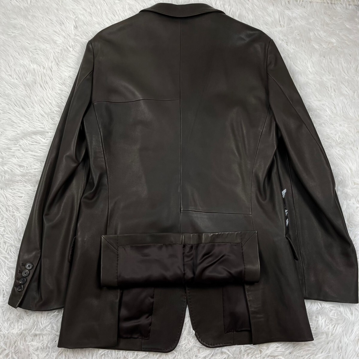 極美品Lサイズ◎Paul Smith 羊革 ラムレザー テーラード 極美品Lサイズ◎Paul Smith 羊革 ラムレザー テーラード