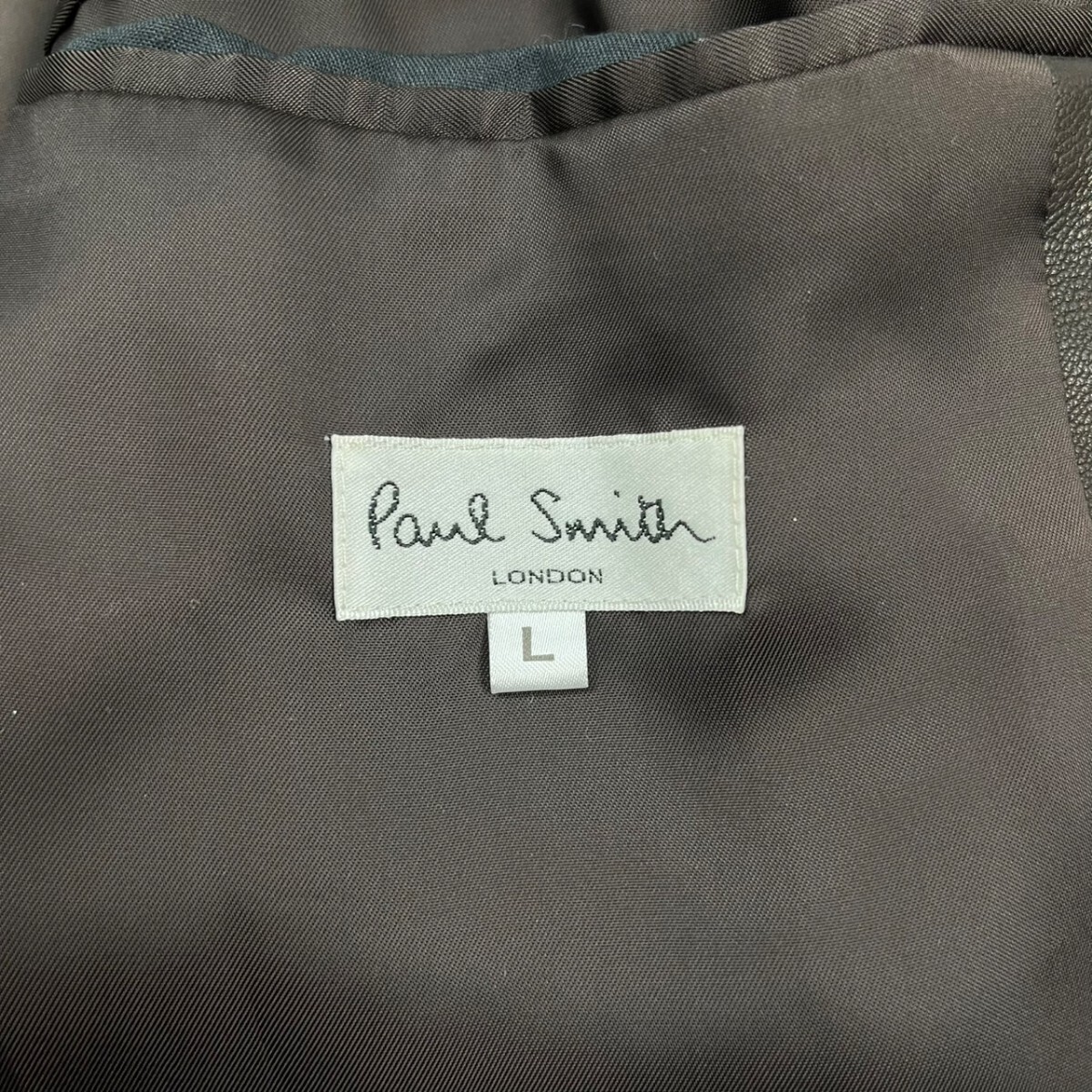 極美品Lサイズ◎Paul Smith 羊革 ラムレザー テーラード 極美品Lサイズ◎Paul Smith 羊革 ラムレザー テーラード