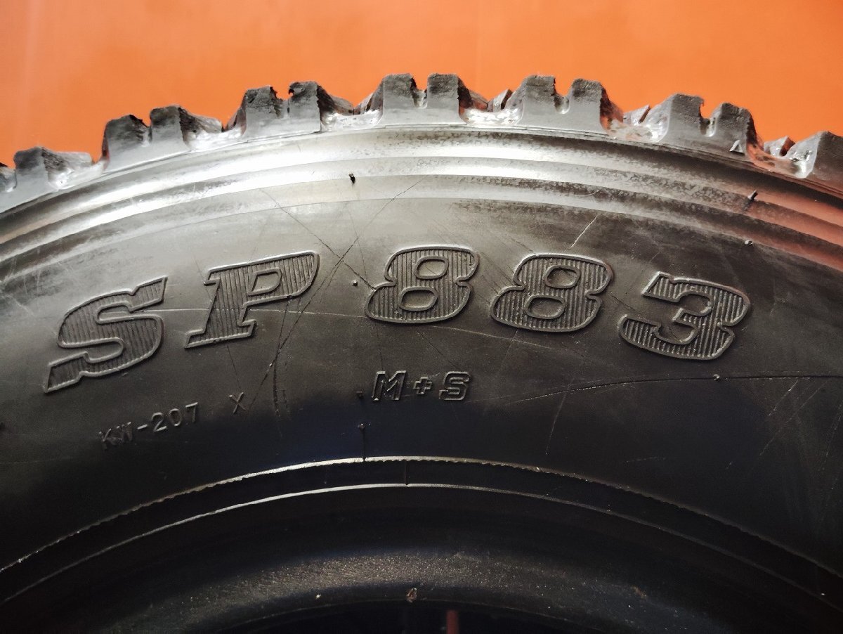 !_ Sapporo departure DUNLOP SP883 7.50R16 14PR LT 16 дюймовый грузовик зимние шины зимние шипованные шины 4шт.@21 год производства spew groove круглые шипы "cup pin" (KTL314)