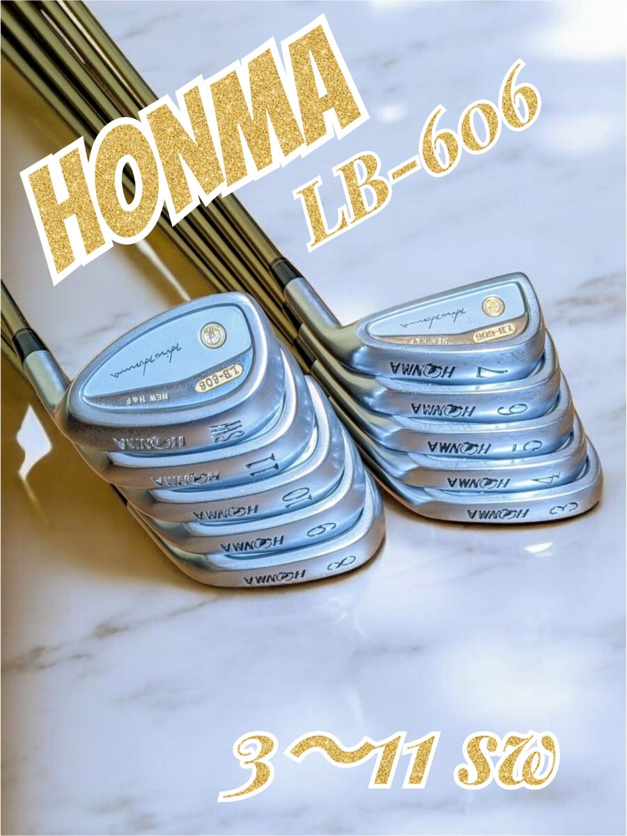 ホンマ HONMA LB-606 金モグラ メンズ ゴルフ アイアンセット ホンマ HONMA LB-606 金モグラ メンズ ゴルフ アイアンセット