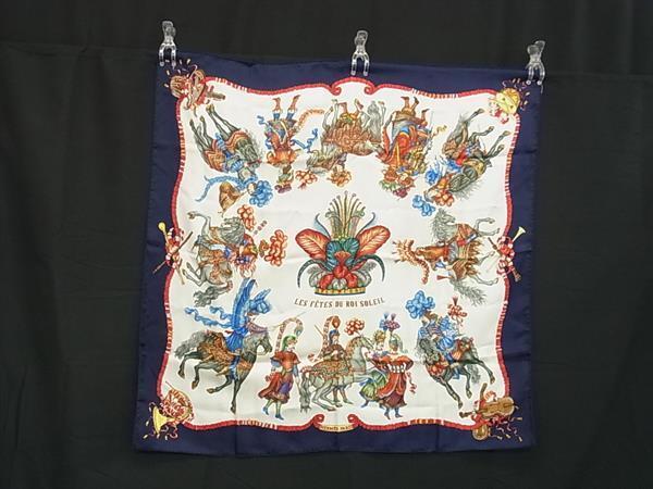 美品】HERMES シルクスカーフ LE ROY SOLEIL - 小物 美品】HERMES シルクスカーフ LE ROY SOLEIL - 小物