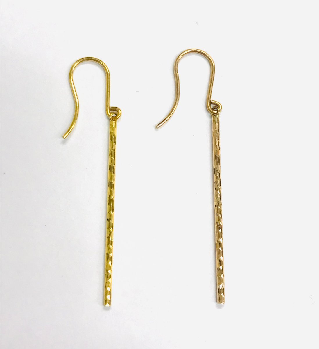 qoj.Z9R09 K18 ゴールド スティック型 フックピアス_画像3