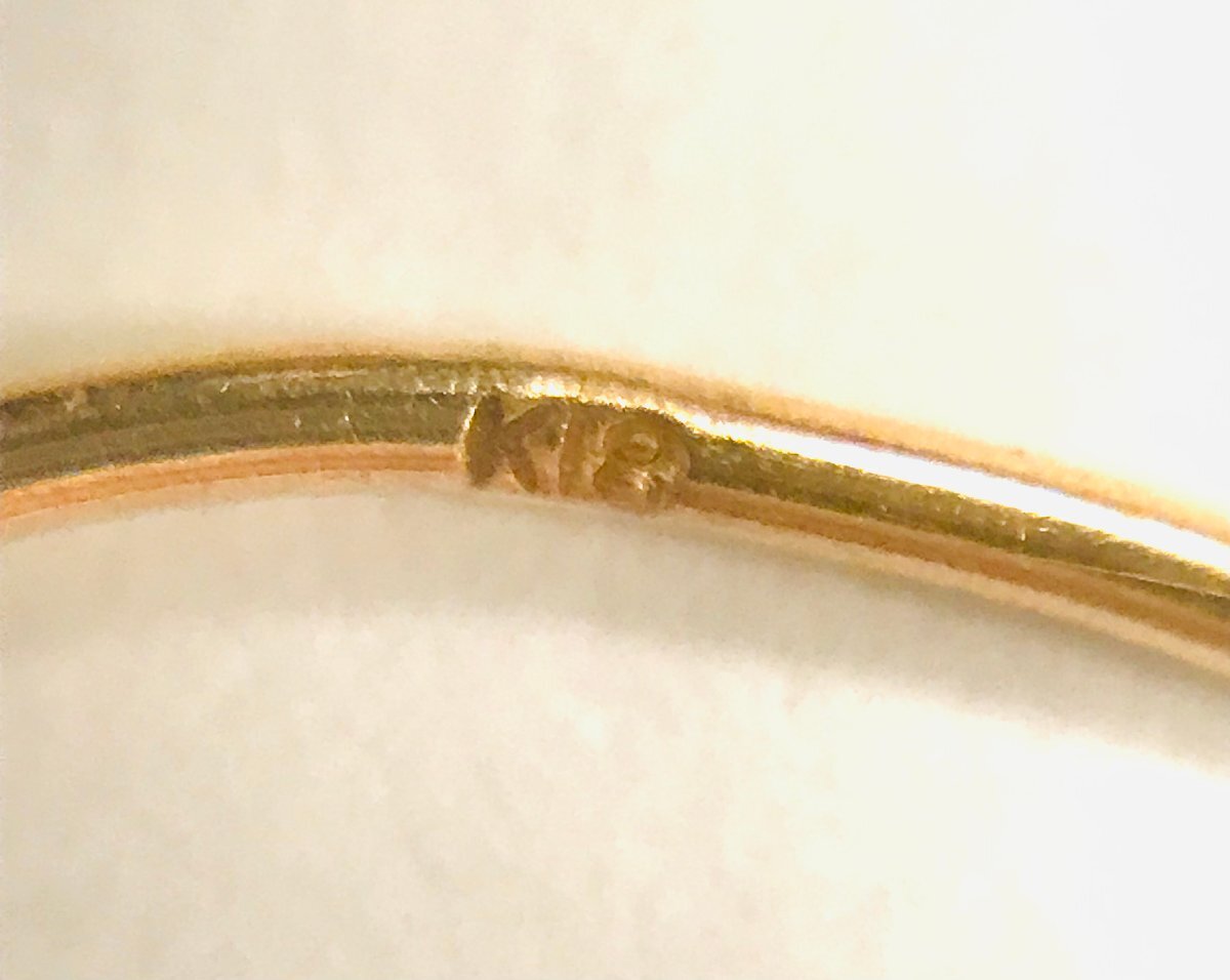 qoj.Z9R09 K18 ゴールド スティック型 フックピアス_画像7