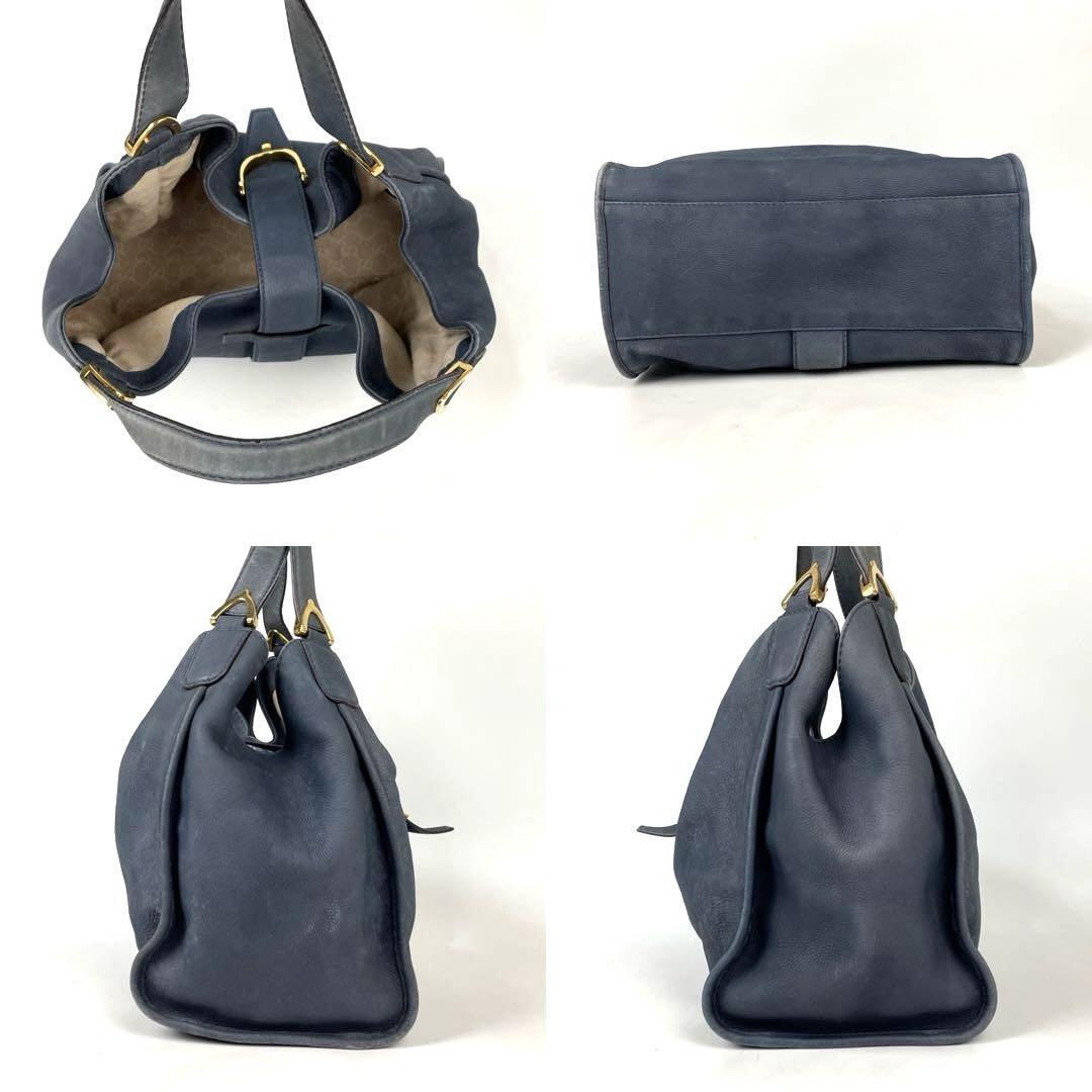 人気沸騰ブラドン GUCCI グッチ ゴールド ホースビット トートバッグ スティラップ バッグ