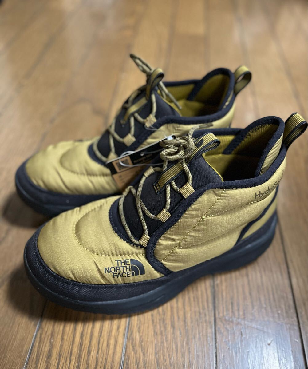 送料無料!! 新品タグ付☆THE NORTH FACE ノースフェイス ヌプシチャッカ ブーツ 22cm キャメル レインシューズ_画像1