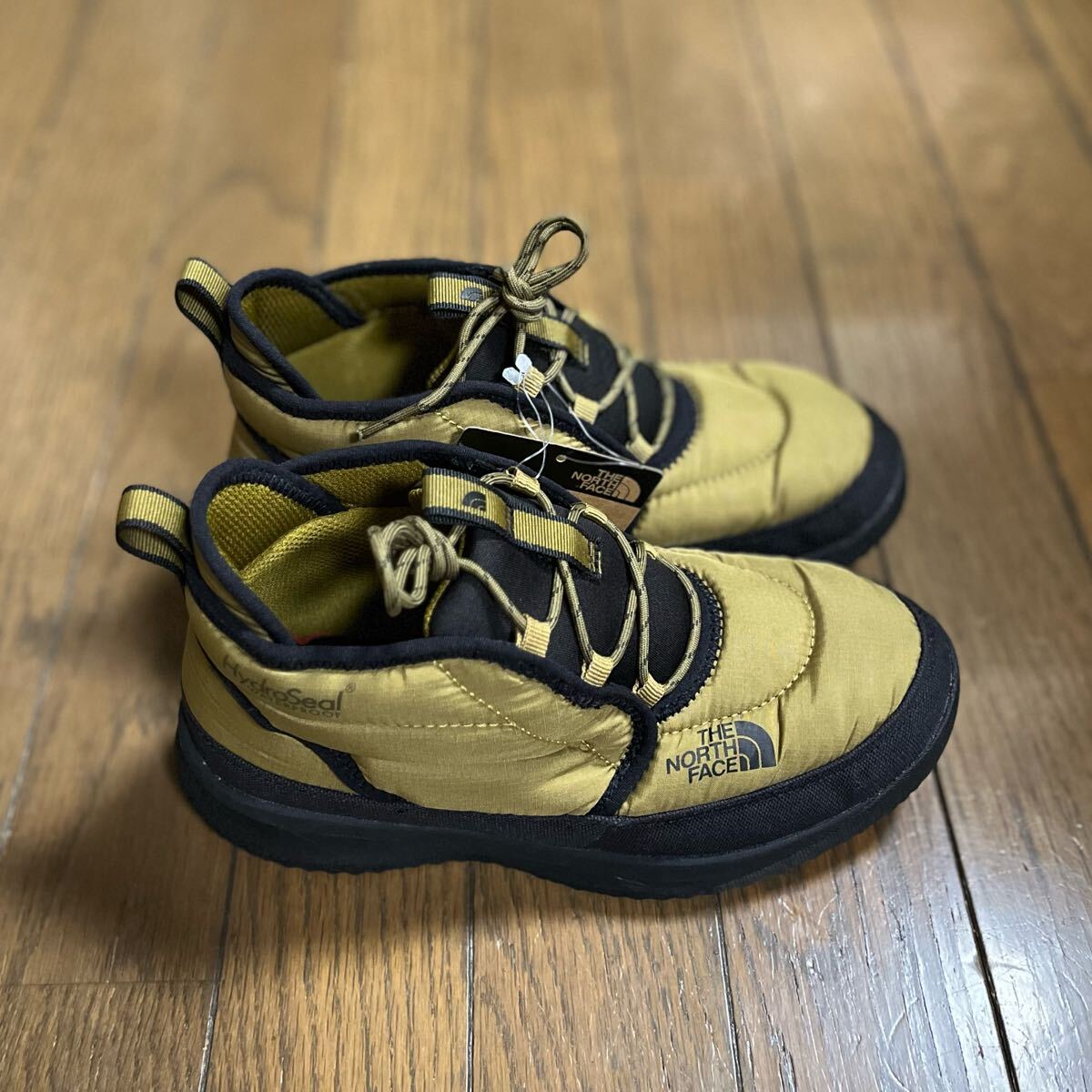 送料無料!! 新品タグ付☆THE NORTH FACE ノースフェイス ヌプシチャッカ ブーツ 22cm キャメル レインシューズ_画像5