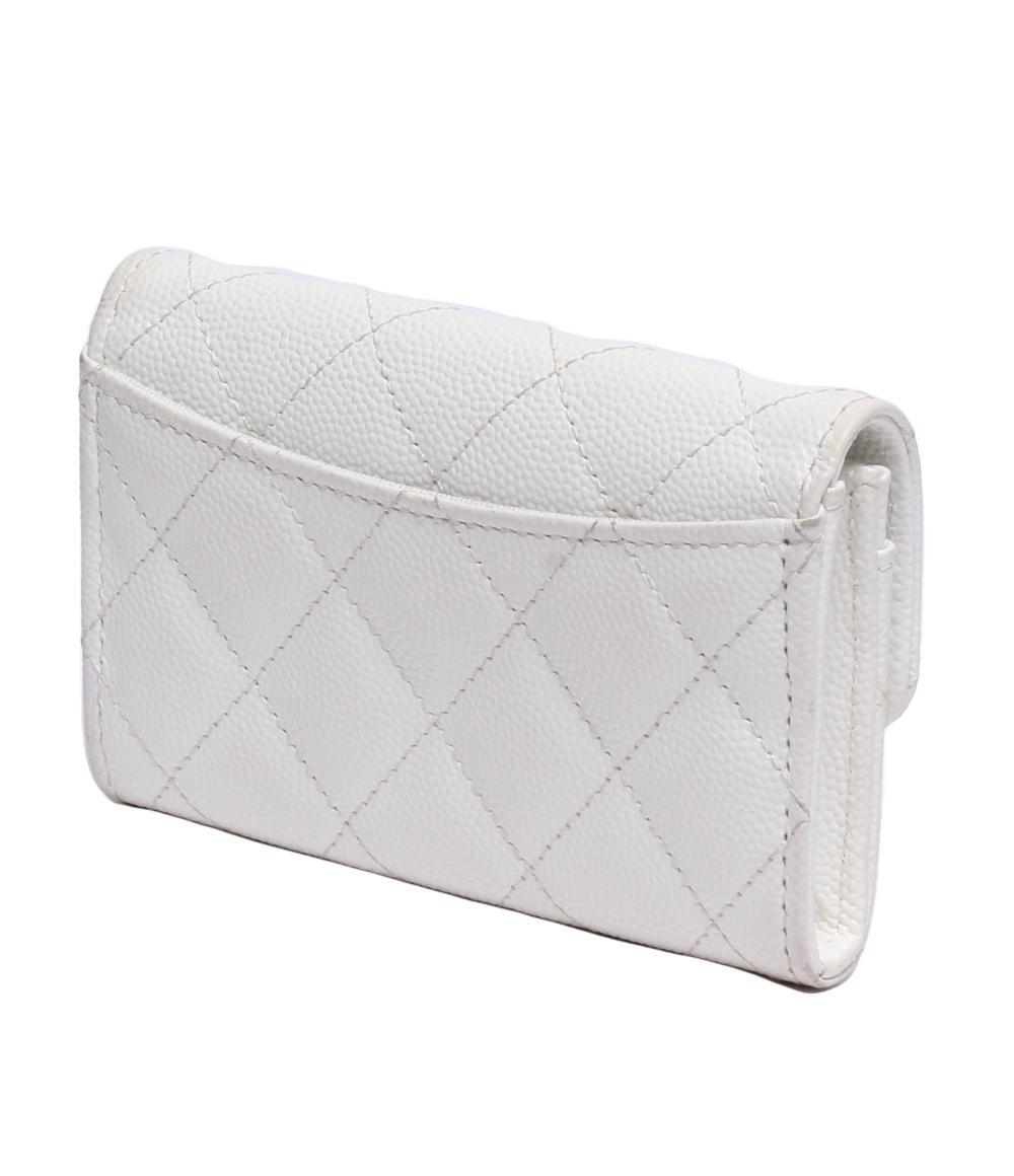 シャネル カードケース ゴールド金具 キャビアスキン レディース CHANEL