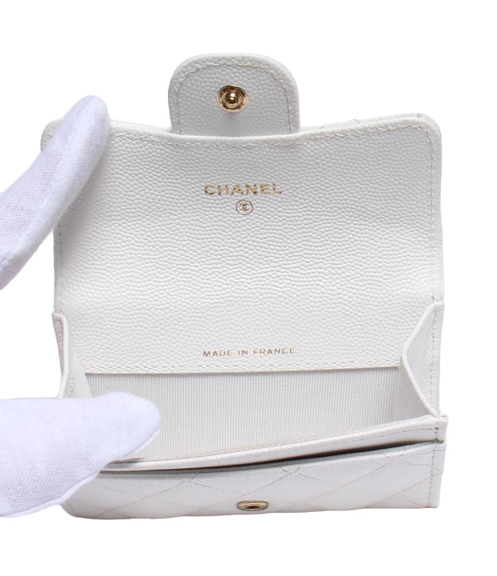 シャネル カードケース ゴールド金具 キャビアスキン レディース CHANEL