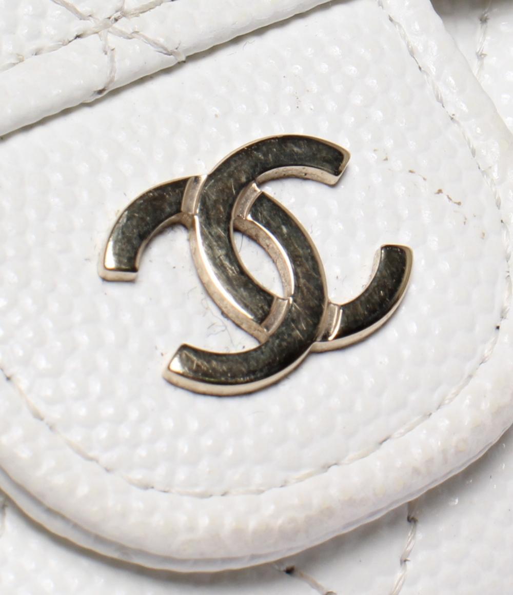 シャネル カードケース ゴールド金具 キャビアスキン レディース CHANEL