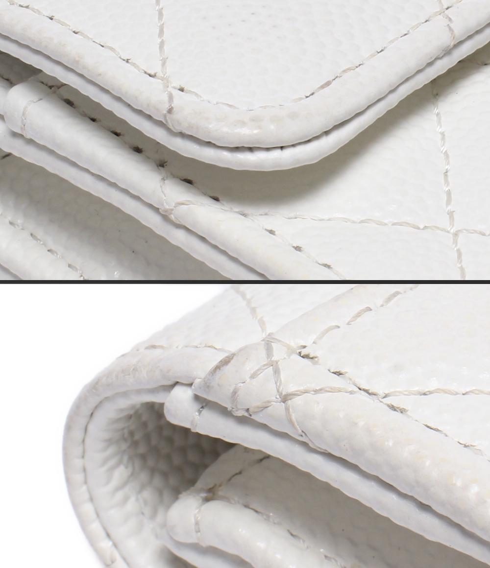 シャネル カードケース ゴールド金具 キャビアスキン レディース CHANEL