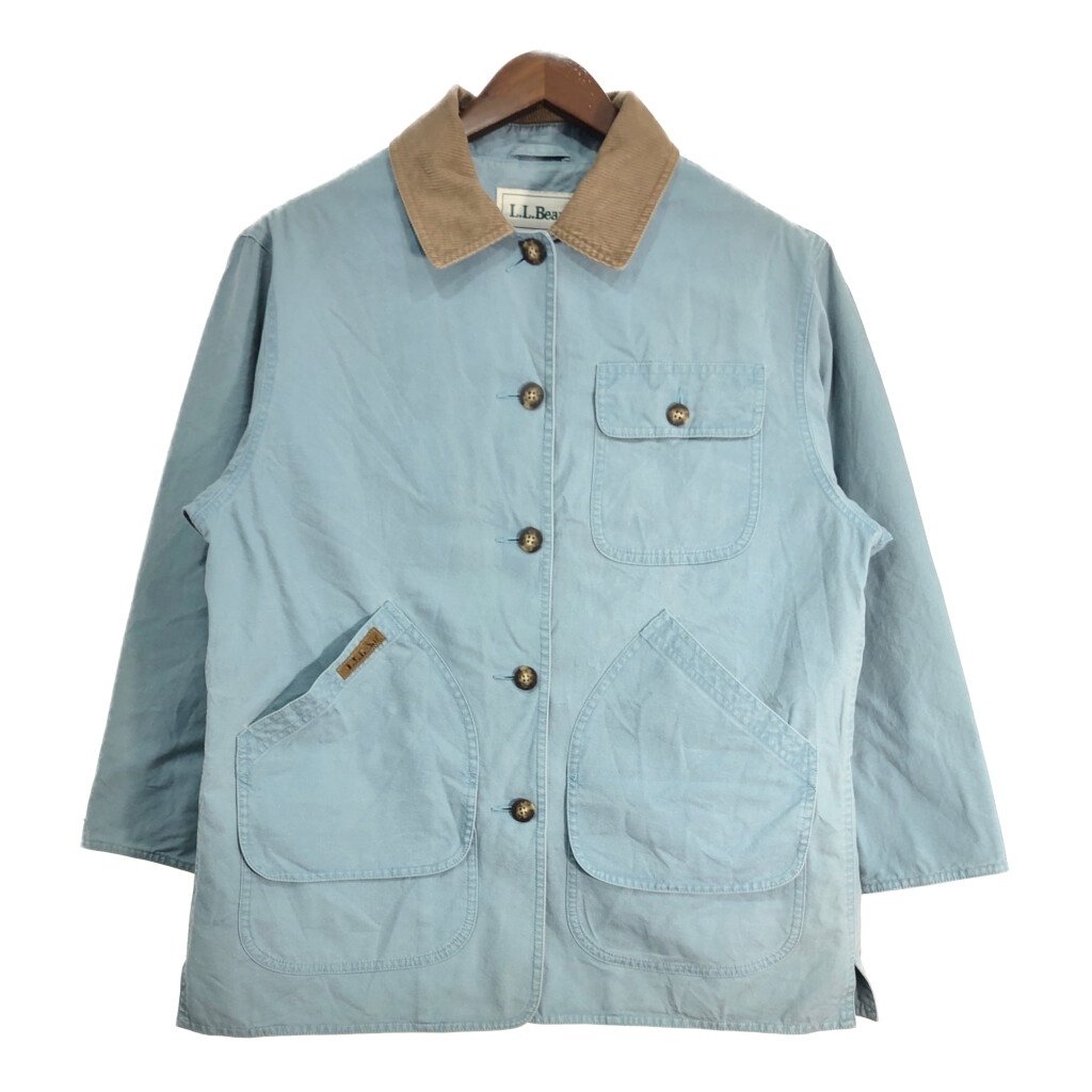 工場直売 00年代 L.L.Bean エルエルビーン ハンティングジャケット アウトドア ライトブルー (レディース MEDIUM) 中古 古着 T2511 女性用