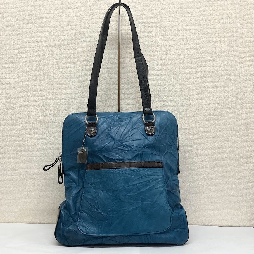 1円スタート　JRA トートバッグ リュックサック ブルー×ブラック　374　日本制
