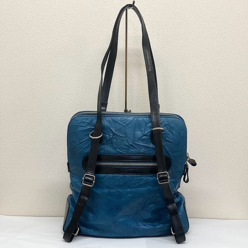 1円スタート　JRA トートバッグ リュックサック ブルー×ブラック　374　日本制