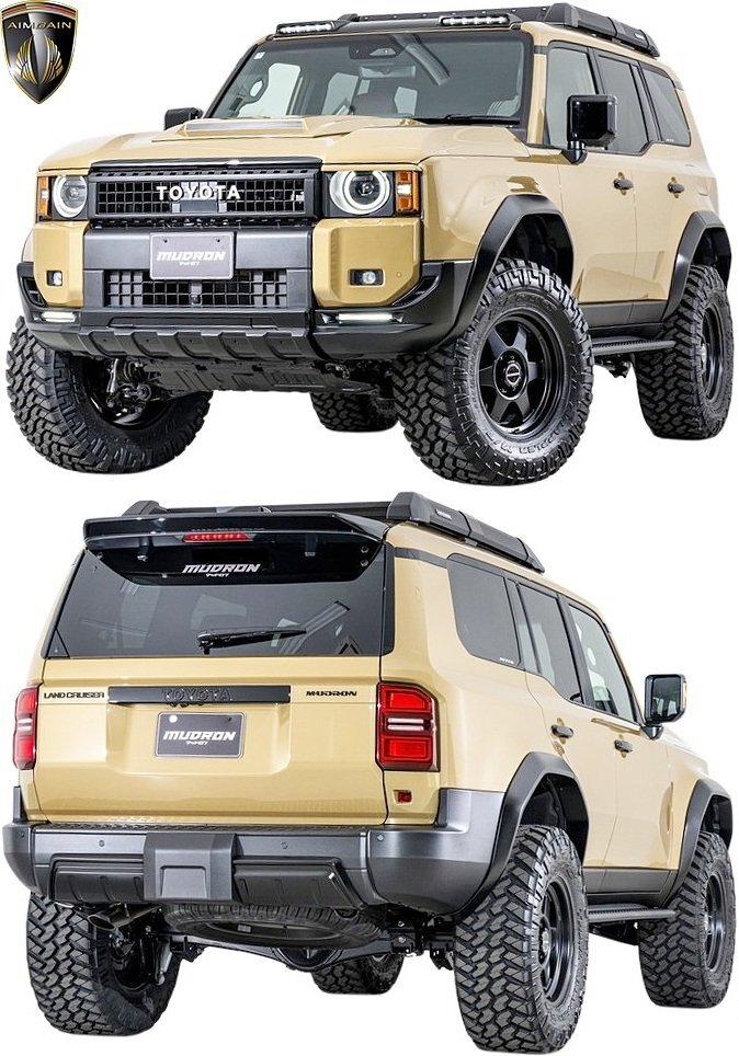 【M's】 250系 ランドクルーザー ランクル 前期 AIMGAIN MUDRON SPORT アイライン 左右 (丸目ランプ用) エイムゲイン エアロ パーツ 部品_画像8