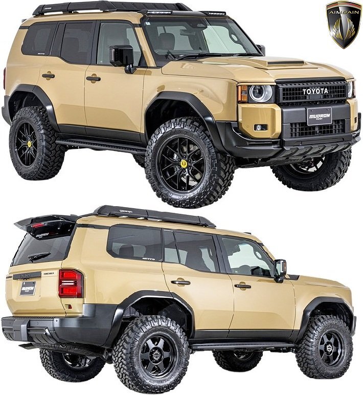 【M's】 250系 ランドクルーザー ランクル 前期 AIMGAIN MUDRON SPORT アイライン 左右 (丸目ランプ用) エイムゲイン エアロ パーツ 部品_画像7