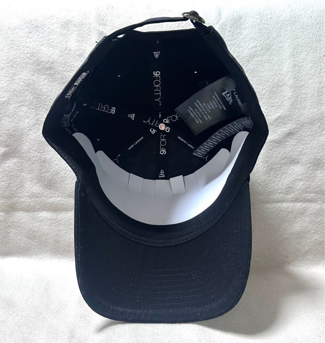 Saint Laurent ×New ERAコラボ キャップ ブラック 帽子 サン