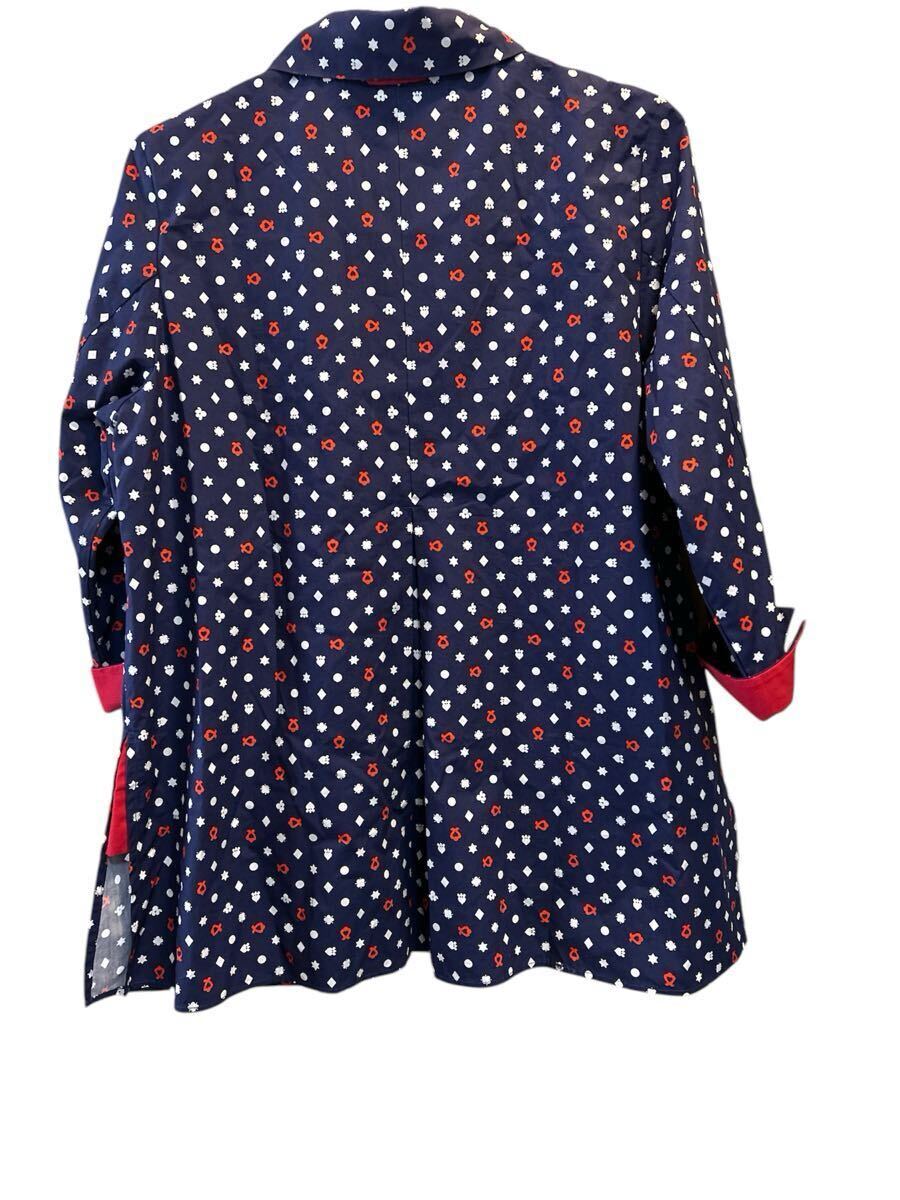 Machiko Jinto マチコジント　モノグラムシャツジャケット Mサイズ_画像2