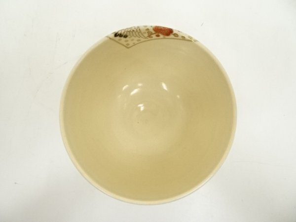 陶器 金彩 仁清写羽子板竹 【前田 宝泉】香合 共箱 仁清写 金銀色絵四君子文 手桶茶器 井口海仙好、在判箱書 寿宝