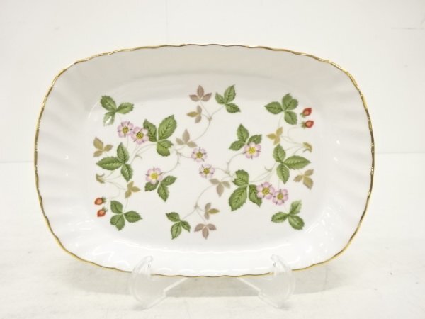 ys7303638; 宗sou WEDGWOOD　ウエッジウッド　ワイルドストロベリー　スパイラルトレイ【道】