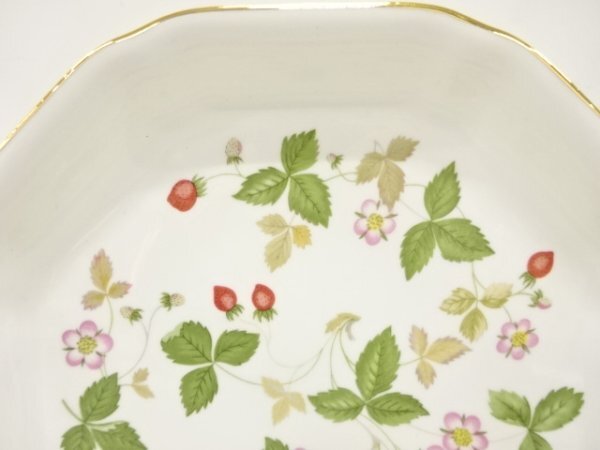 ys7303513; 宗sou WEDGWOOD　ウエッジウッド　ワイルドストロベリー　トレイ　大小セット【道】