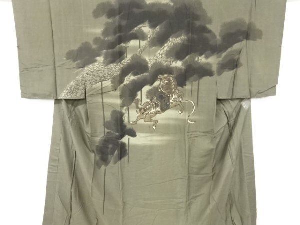 ys7310288; 宗sou 馬に松模様男物長襦袢