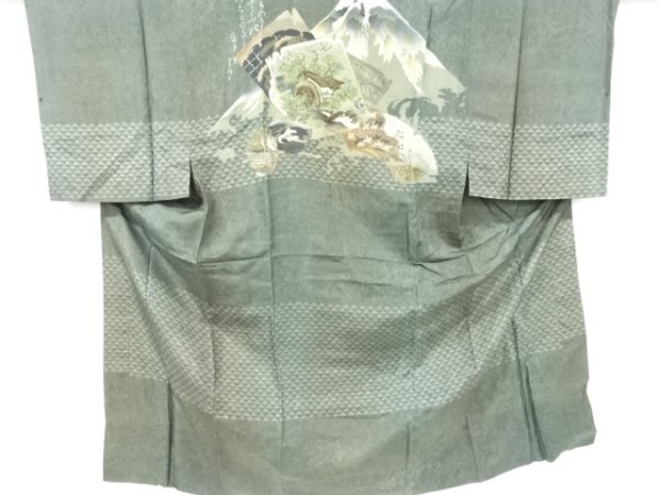 ys7310543; 宗sou 水車小屋に時代道具模様男物長襦袢