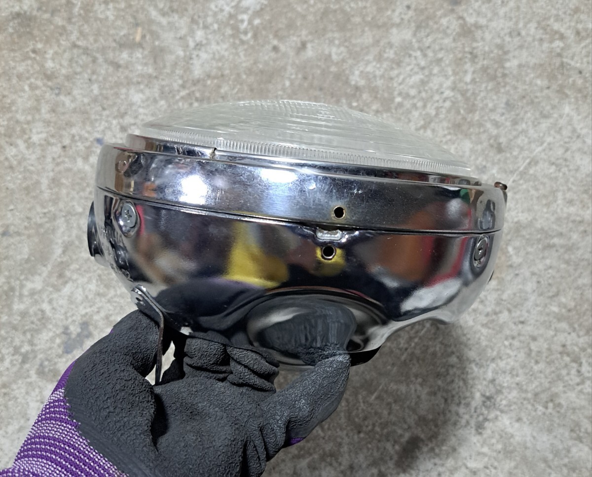當(dāng)時(shí)物 ヤマハ シビエ ヘッドライト 180パイ メッキライトケース付き XJ400 XJ550 RZ250 RZ350 RZ250R RZ350R SR400 キジマ 外裝 シート