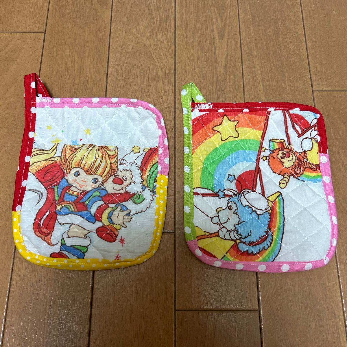 ☆ハンドメイドヴィンテージRAINBOW BRITE 鍋つかみ★