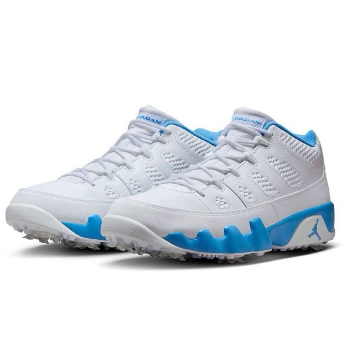 新品未使用 ナイキ ゴルフ【26cm】AIR JORDAN 9 G スパイク ジョーダン NIKE GOLF 天然皮革 レザー UNC ローカット シューズ 靴 白 5934 _画像3