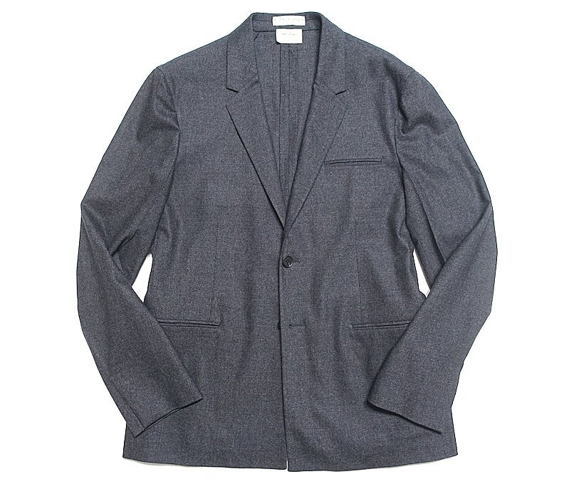 20SS 定価50萬 新品同様 未使用 BOTTEGA VENETA ボッテガヴェネタ ウールカシミヤ フランネル テーラード ジャケット 601334 メンズ 48