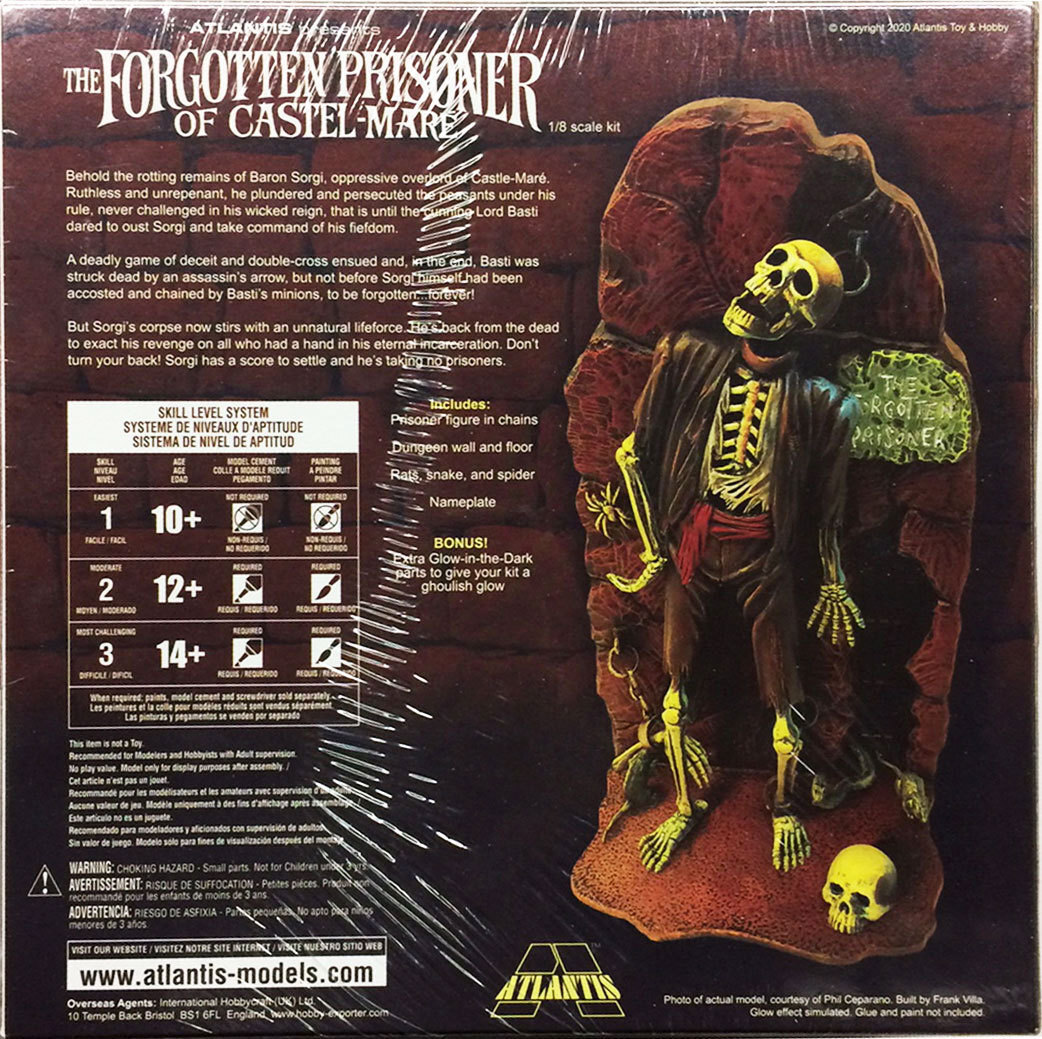 アトランティスモデル【忘れられた囚人】蓄光版 / GLOWS IN THE DARK (1/8スケール) プラモデル_画像2