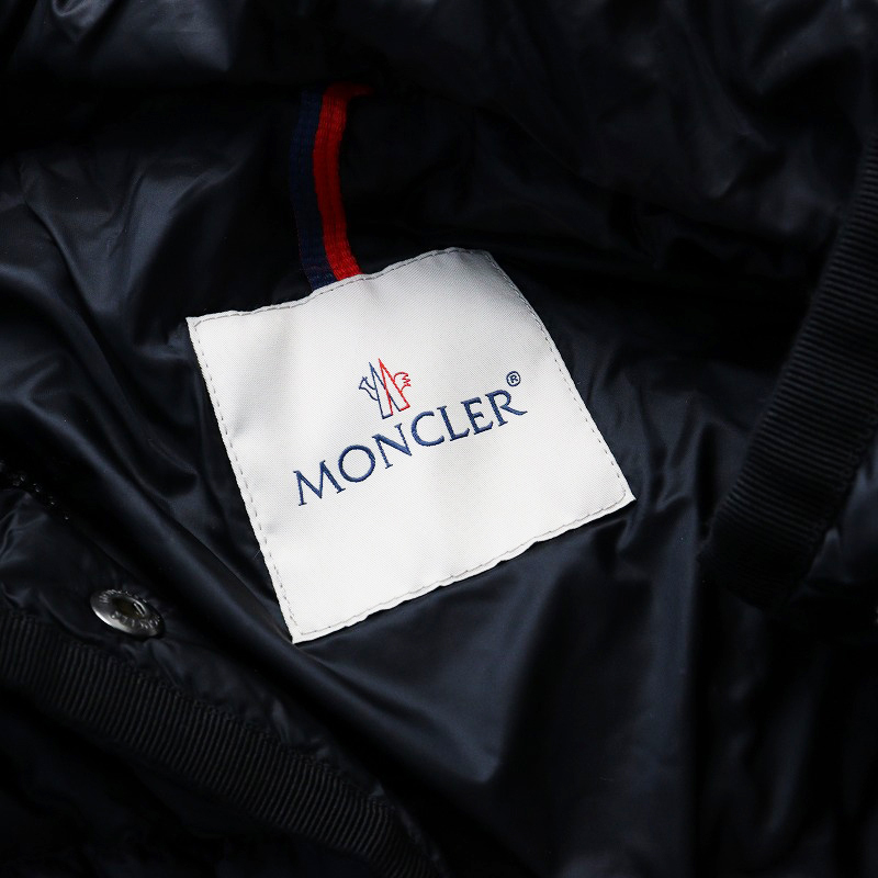 良品 2018年製 モンクレール MONCLER HERMINE GIUBBOTTO エルミンヌ ダウンコート 0/ブラック 羽織り アウター フード【2400014284942】_画像9