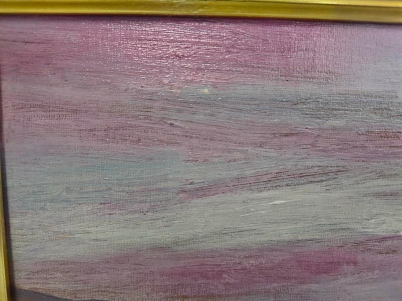 中古】M▽野々村晃 油彩 絵画 額縁 F4 (38221)