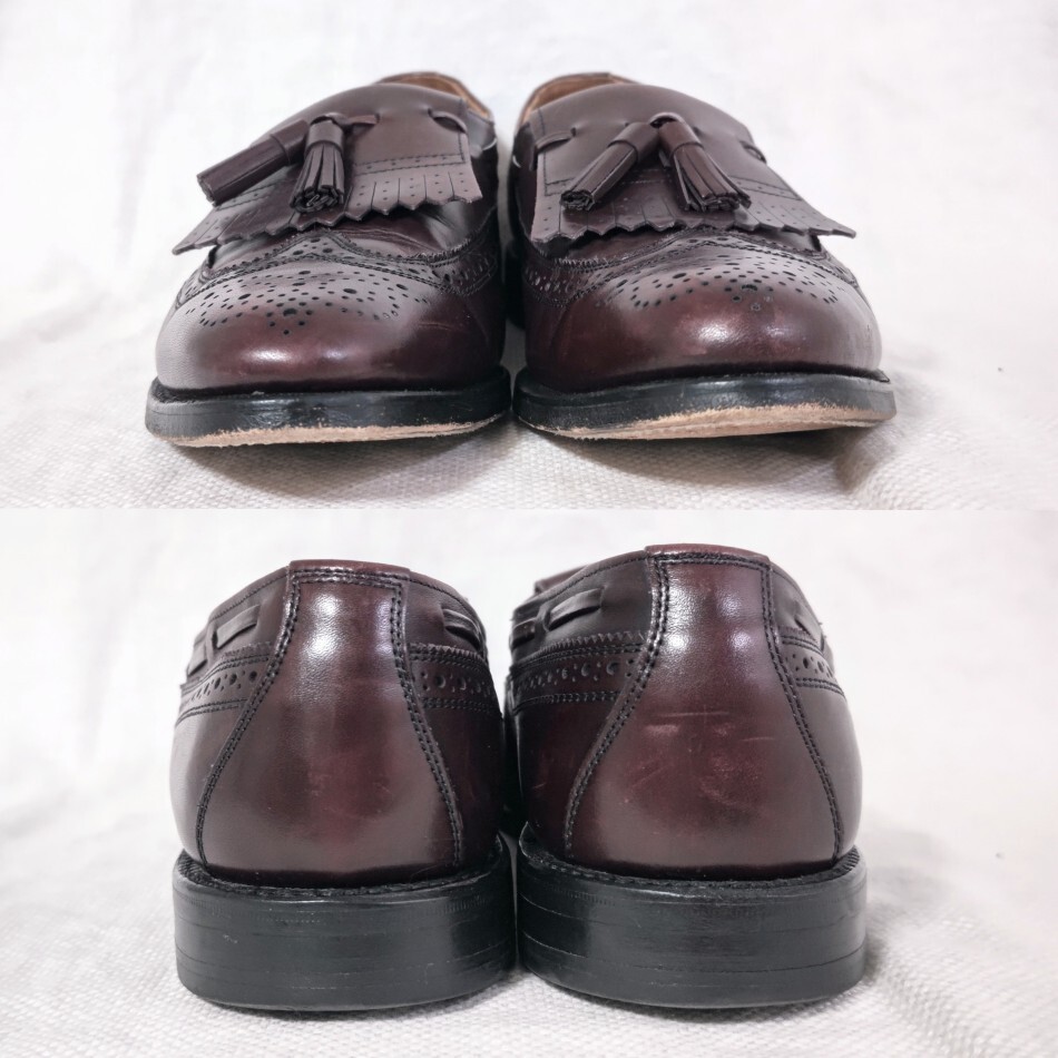 アレンエドモンズALLEN EDMONDSキルトタッセルローファー3777赤