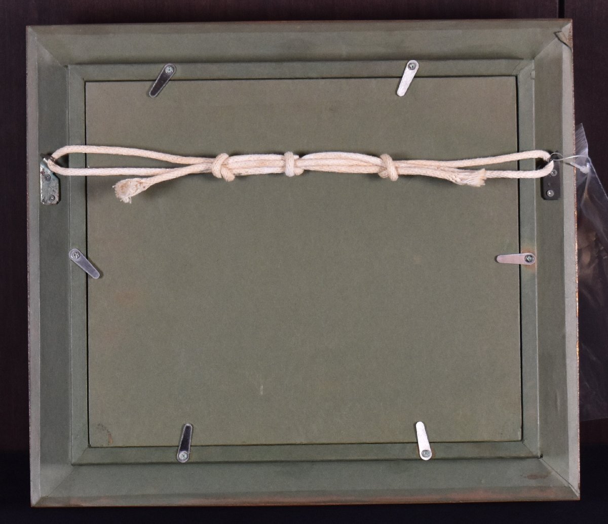 真作 田崎広助　朱富士　油彩0号 真作保証 / 田崎広助 / 朱富士 / 油彩0号 / 田崎広助鑑定登録