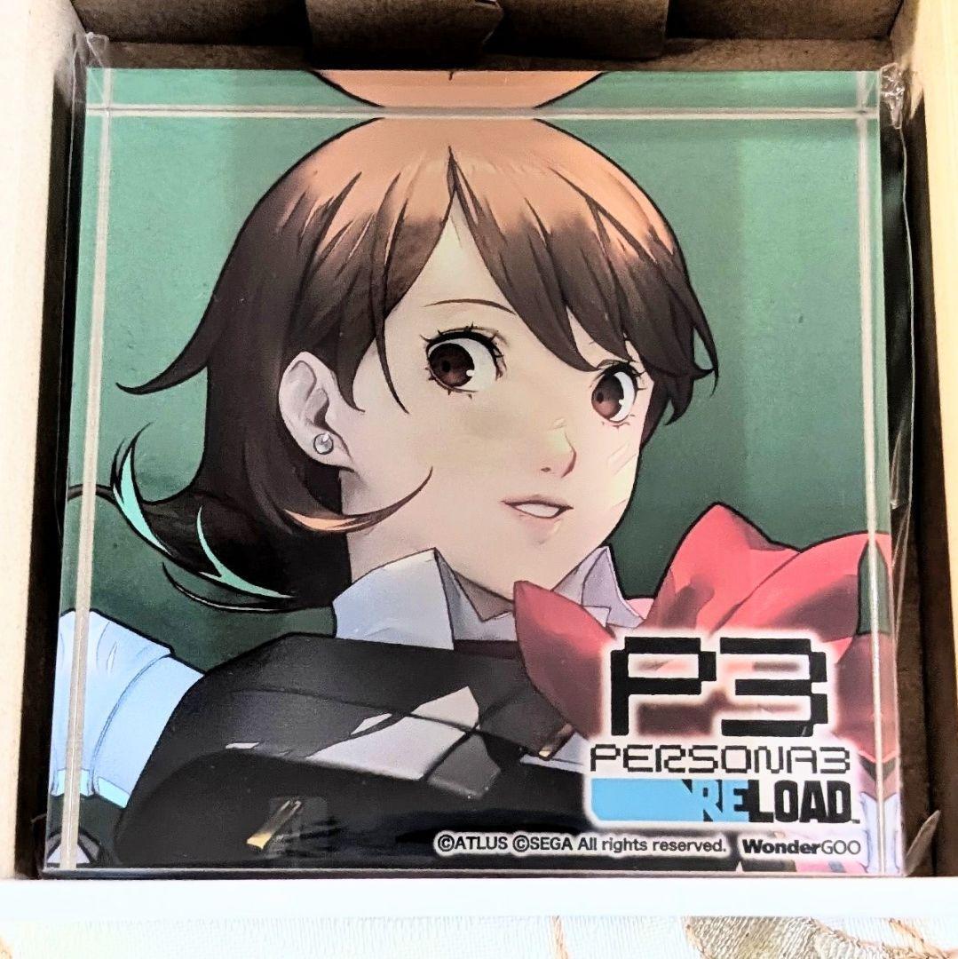 新品 ペルソナ3 リロード アクリルブロック 岳羽ゆかり WonderGOO 特典 ワンダーグー アトラス